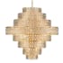 Z-Lite Dealey 25 Light 45" Wide Crystal Waterfall Chandelier Heirloom Brass