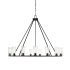 Z-Lite Titus 15 Light 63" Wide Candle Style Chandelier Matte Black