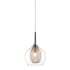 Z-Lite Auge 1 Light Mini Pendant with Clear Shade Chrome