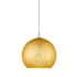 Z-Lite Nimbus Single Light 12" Wide Pendant with Gold Glass Shade Chrome