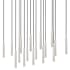 Z-Lite Forest 42" Wide Linear Chandelier Brushed Nickel