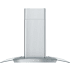 Zephyr Brisas 290 - 600 CFM 30 Inch Wide Island Range Hood with Curved Glass Canopy and LumiLight LED Lighting Stainless Steel / Glass