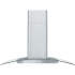Zephyr Brisas 290 - 600 CFM 36 Inch Wide Island Range Hood with Curved Glass Canopy and LumiLight LED Lighting Stainless Steel / Glass