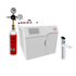 Zip Water HydroTap Elite Plus 1.8 GPM Boiling, Chilled, and Sparkling Water Dispenser Kit - Includes 120V Command Center with Two CO2 Cylinders and Regulator Brushed Chrome