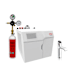 Zip Water HydroTap Wave 1.8 GPM Boiling, Chilled, and Sparkling Water Dispenser Kit - Includes 120V Command Center with CO2 Regulator and Two 1.5lb. Cylinders Chrome