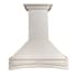 ZLINE 120 - 400 CFM 30 Inch Wide Wall Mounted Range Hood with Baffle Filters Wood / Cottage White