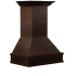 ZLINE 120 - 400 CFM 30 Inch Wide Wall Mounted Range Hood Wood / Distressed Walnut Toned Hamilton