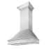 ZLINE 280 - 700 CFM 36 Inch Wide Outdoor Fingerprint Resistant Wall Mounted Range Hood with LED Lights and Push Button Controls Fingerprint Resistant Stainless Steel