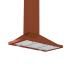 ZLINE 120 - 400 CFM 42 Inch Wide Outdoor Wall Mounted Range Hood with LED Lights and Baffle Filters Copper