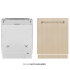 ZLINE 24 Inch Wide 16 Place Setting Built-In Panel Ready Top Control Dishwasher with Interior LED Lighting Champagne Bronze
