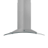 ZLINE 120 - 400 CFM 36 Inch Wide Island Range Hood with 4 Speeds and Baffle Filters Stainless Steel
