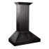 ZLINE 120 - 400 CFM 30 Inch Wide Wall Mounted Range Hood with Baffle Filters and 4 Speeds Wood / Rustic Dark
