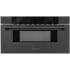 ZLINE 30 Inch Wide 1.2 Cu. Ft. 1000 Watt Drawer Microwave with Auto-Touch Open / Close Black Stainless Steel