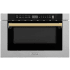 ZLINE Autograph Edition 24 Inch Wide 1.2 Cu. Ft. 1000 Watt Fingerprint Resistant Drawer Microwave with Auto-Touch Open / Close Fingerprint Resistant Stainless Steel / Polished Gold