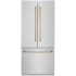 ZLINE Autograph Edition 36 Inch Wide 19.6 Cu. Ft. Energy Star Certified French Door Refrigerator in Stainless Steel with Polished Gold Handles Stainless Steel / Polished Gold