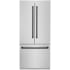ZLINE Autograph Edition 36 Inch Wide 19.6 Cu. Ft. Energy Star Certified French Door Refrigerator in Stainless Steel with Matte Black Handles Stainless Steel / Matte Black