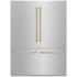ZLINE Autograph Edition 60 Inch Wide 32.2 Cu. Ft. Energy Star Certified Fingerprint Resistant Four Door Refrigerator with Champagne Bronze Handles Fingerprint Resistant Stainless Steel / Champagne Bronze