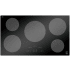 ZLINE 36 Inch Wide 5 Burner Induction Cooktop with Power Boost Mode Black