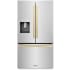 ZLINE Autograph Edition 36 Inch Wide 28.9 Cu. Ft. Energy Star Certified French Door Refrigerator in Stainless Steel with Champagne Bronze Square Handles Stainless Steel / Champagne Bronze