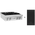 ZLINE 30 Inch Wide 4 Burner Natural Gas Rangetop with Sealed Burners and Griddle Stainless Steel