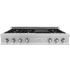 ZLINE Series 48 Inch Wide 7 Burner Fingerprint Resistant Natural Gas Rangetop with Griddle and Italian-Made Sealed Burners Fingerprint Resistant Stainless Steel