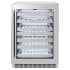 ZLINE 24 Inch Wide 44 Bottle Capacity Built-In Wine Cooler with LED Lights and 2 Cooling Zones Stainless Steel