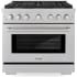 ZLINE Paramount 36 Inch Wide 5.2 Cu. Ft. Free Standing Fingerprint Resistant Gas Range with Italian-Made Sealed Burners Stainless Steel