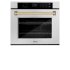 ZLINE Autograph Edition 30 Inch Wide 5 Cu. Ft. Fingerprint Resistant Electric Single Oven with Champagne Bronze Accents, Exclusive Handle Design, and True Convection Cooking Stainless Steel