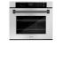 ZLINE Autograph Edition 30 Inch Wide 5 Cu. Ft. Electric Single Oven with Exclusive Handle Design, Matte Black Accents, and True Convection Cooking Stainless Steel