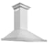ZLINE 120 - 400 CFM 36 Inch Wide 385 Watt Wall Mounted Range Hood with Baffle Filters Stainless Steel