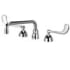 Zurn Widespread Lead Free Double Handle Faucet with 6" Metal Wrist Blades from the AquaSpec Collection Polished Chrome