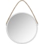 A and E Bath and Shower Bolan 23-5/8" Diameter Circular Metal Framed Bathroom Mirror Silver