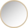 A and E Bath and Shower Halcyon 24" Diameter Circular Metal Framed Bathroom Mirror Gold