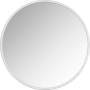 A and E Bath and Shower Halcyon 36" Diameter Circular Metal Framed Bathroom Mirror Silver