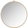 A and E Bath and Shower Haylo 36" Diameter Circular Metal Framed Bathroom Mirror Gold