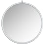 A and E Bath and Shower Haylo 32" Diameter Circular Metal Framed Bathroom Mirror Silver