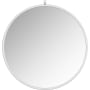 A and E Bath and Shower Haylo 36" Diameter Circular Metal Framed Bathroom Mirror Silver