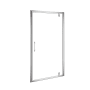 A and E Bath and Shower 77" High x 40" Wide Hinged Framed Shower Door with Tempered Glass Chrome