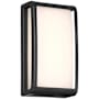 Access Lighting Montana 9" Tall LED Marine Grade Outdoor Wall Sconce Black / White