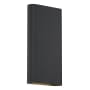 Access Lighting Lux 12" Tall LED Wall Sconce- 3000K Black / Frosted