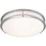 Access Lighting Solero III 14" Wide LED Flush Mount Bowl Ceiling Fixture Brushed Steel