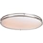 Access Lighting Solero III 18" Wide LED Flush Mount Ceiling Fixture Brushed Steel