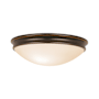 Access Lighting Atom 1 Light Flush Mount Ceiling Fixture Oil Rubbed Bronze / Opal