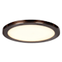 Access Lighting Disc 8" Wide LED Flush Mount Drum Ceiling Fixture Bronze / Acrylic