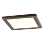 Access Lighting Boxer Single Light 7-1/2" Wide Integrated LED Flush Mount Square Ceiling Fixture Brushed Steel / Acrylic