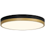 Access Lighting Coco 15" Wide LED Flush Mount Ceiling Fixture Black / Antique Brushed Brass / White