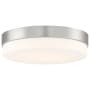 Access Lighting Roma 14" Wide LED Flush Mount Drum Ceiling Fixture Brushed Steel