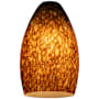 Access Lighting Inari Silk 5" W x 9" L Glass Lighting Shade Brown Stone