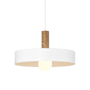 Access Lighting Slate 14" Wide Wood Pendant White / Natural