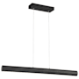 Access Lighting Carmel 48" Wide LED Linear Chandelier with Cylinder Shade Matte Black